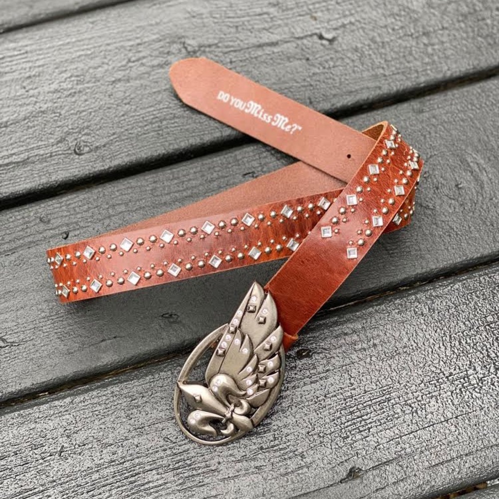 Miss Me Leather Belt